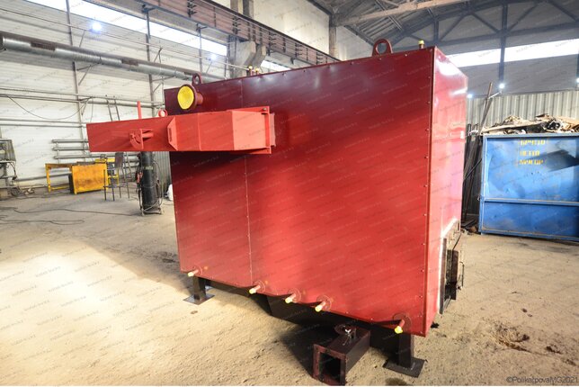 Водогрейный котел 0.8 МВт работающий без дымососа